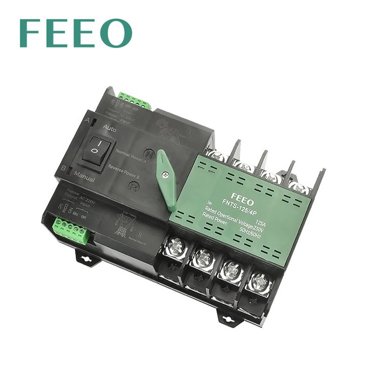 AC ATS Double Power Source Automatic Switch 4P Green