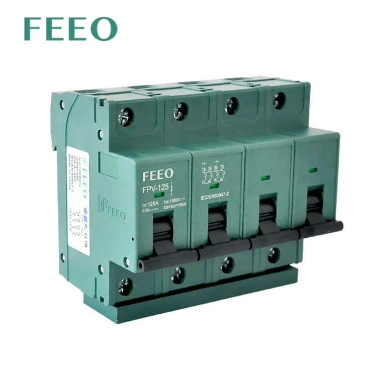 Strömbrytare 4p 1000v 125A för solsystem