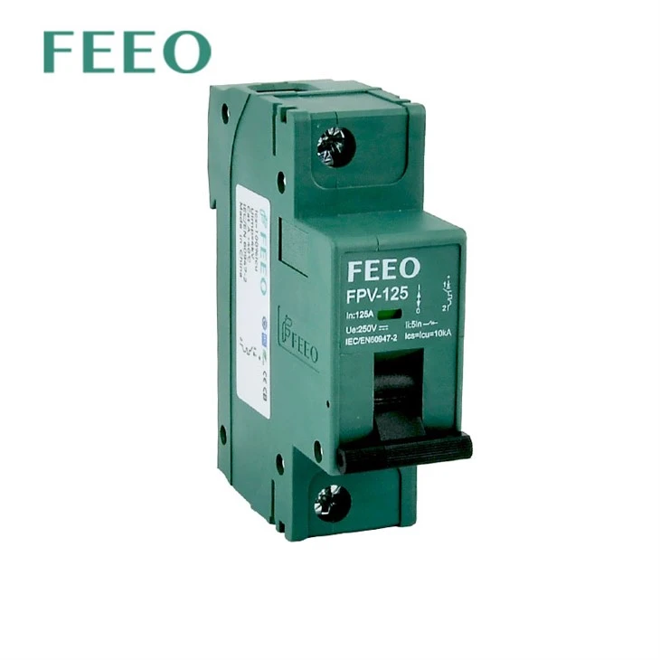 DC MCB 1P 250VDC 10KA 125A DC effektbrytare